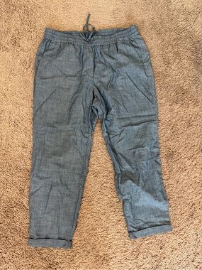 J. Crew Light Chambray Pants - Blue